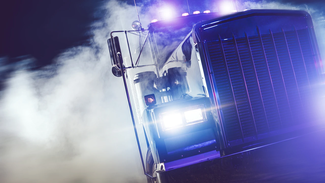 Eighteen-wheeler crash on California freeway — big rig injury claim